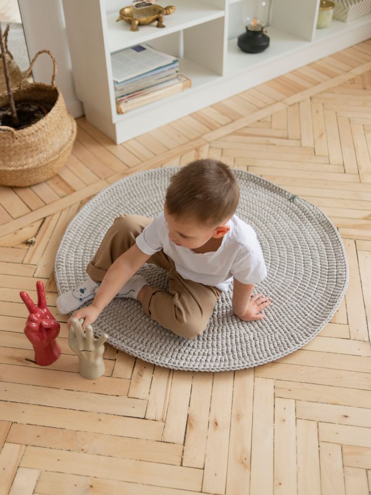 Tapis classiques - Tapis rond uni SCANDI KIDS - ANZY HOME
