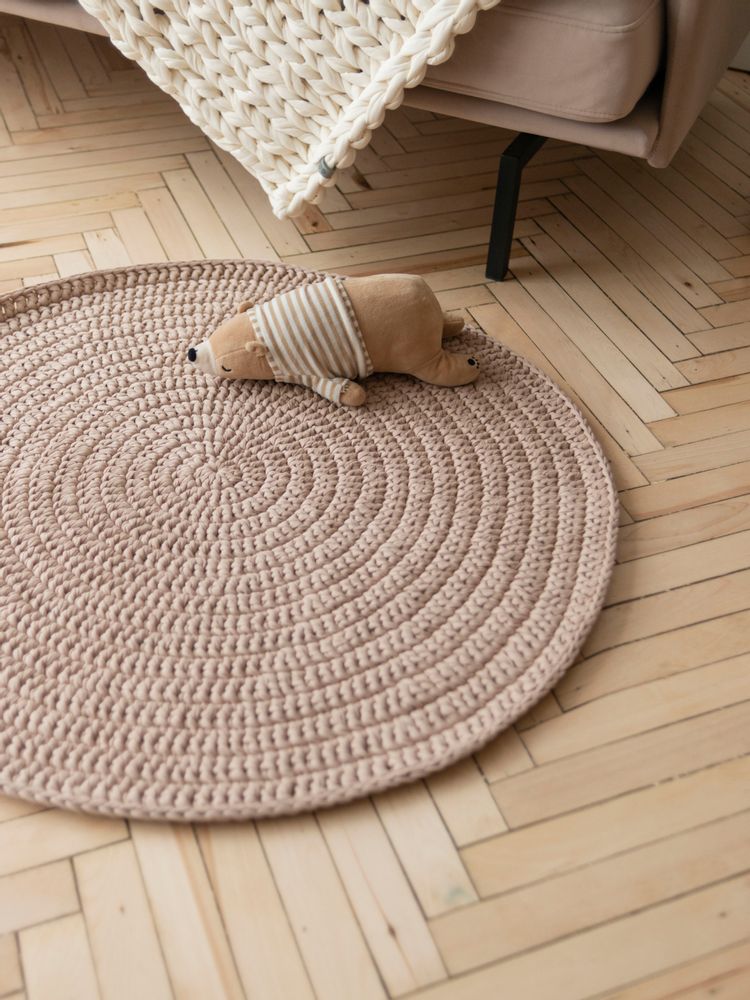 Tapis classiques - Tapis rond uni SCANDI KIDS - ANZY HOME