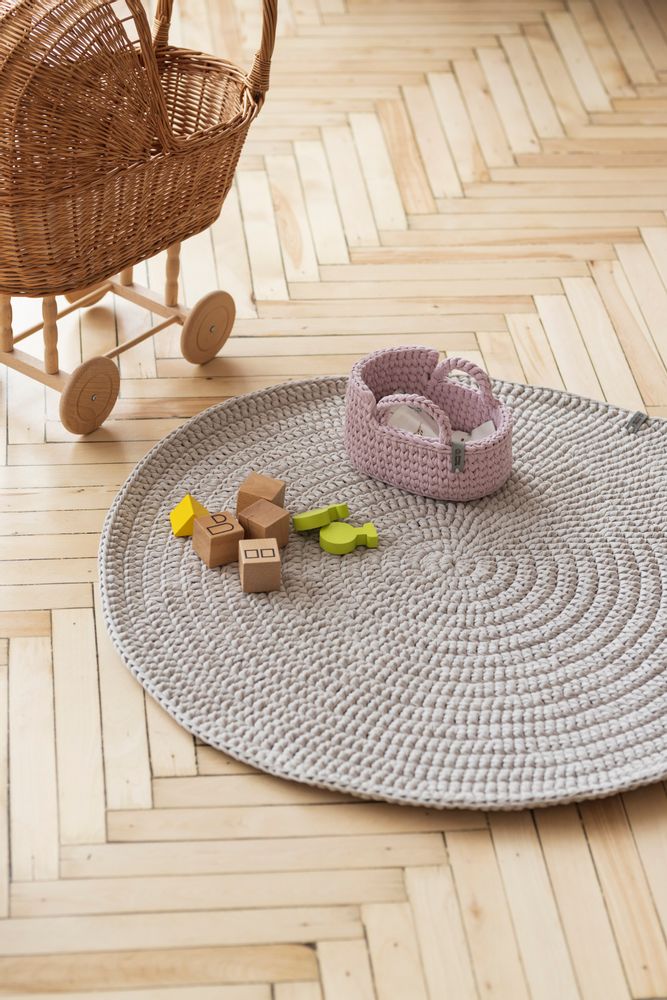 Tapis classiques - Tapis rond uni SCANDI KIDS - ANZY HOME