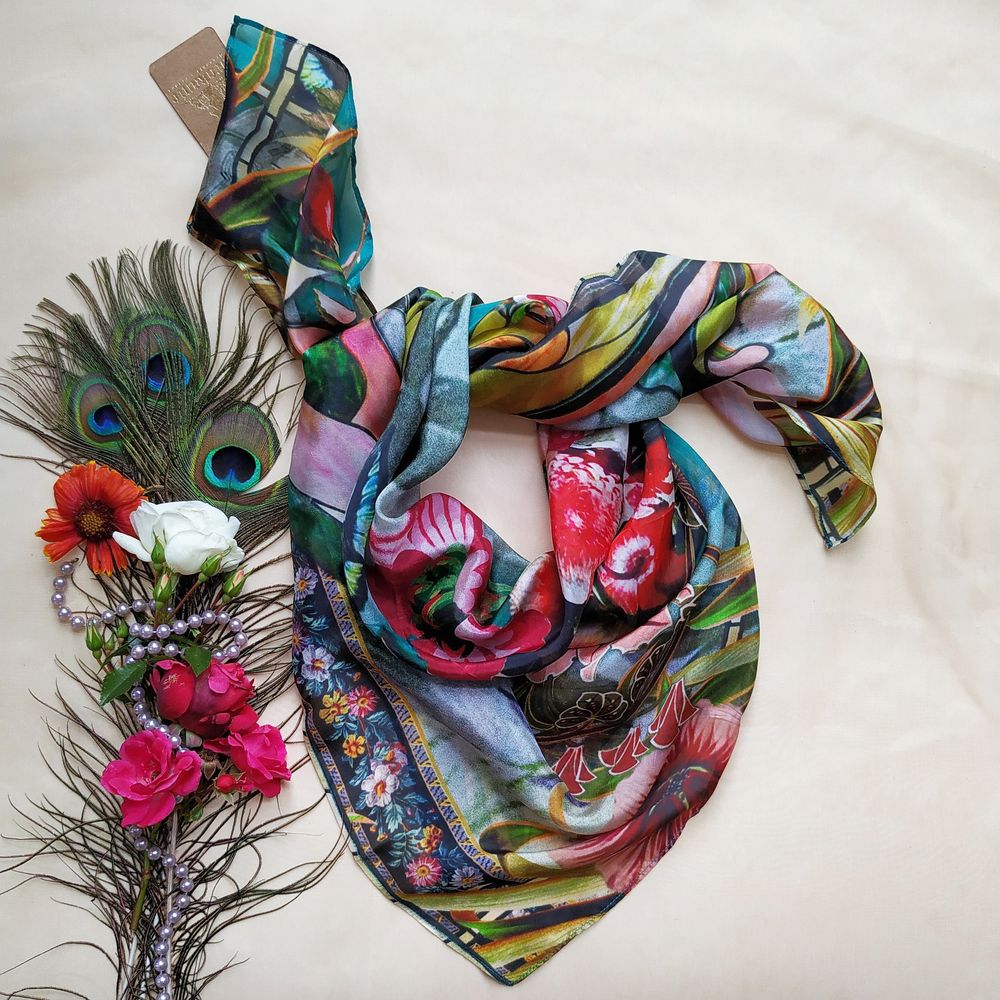 Prêt-à-porter - GANTS PAUME LAINE ET CARRE MODAL ASSORTI - BROKANTE
