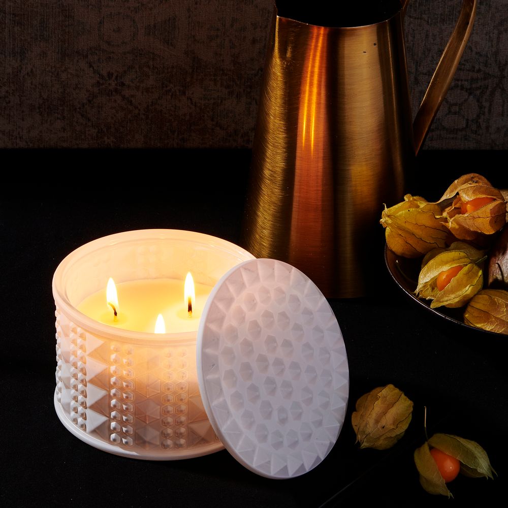 Cadeaux - Bougie de soja Legnoso à 3 mèches - LEONE DI FIUME