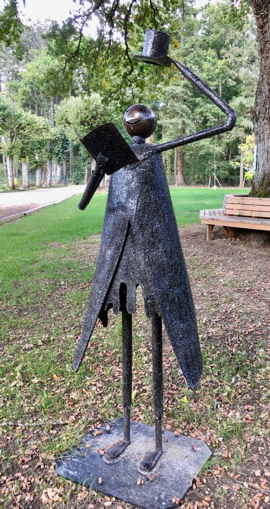 Sculptures, statuettes and miniatures - Passenger of the rain sculpture Varnished metal - RECYCLAGE DESIGN RÉANIMATEUR D'OBJETS R & D