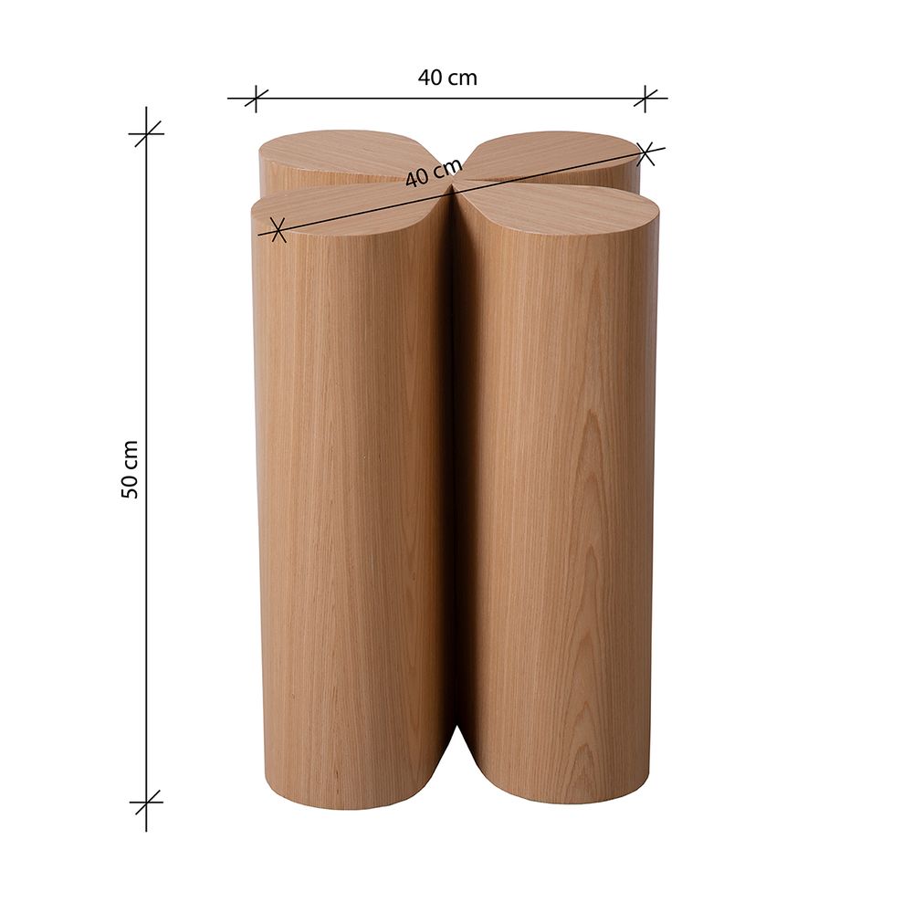 Objets design - Table d'appoint Trevo (chêne américain) - ESTÚDIO MAIS ALMA