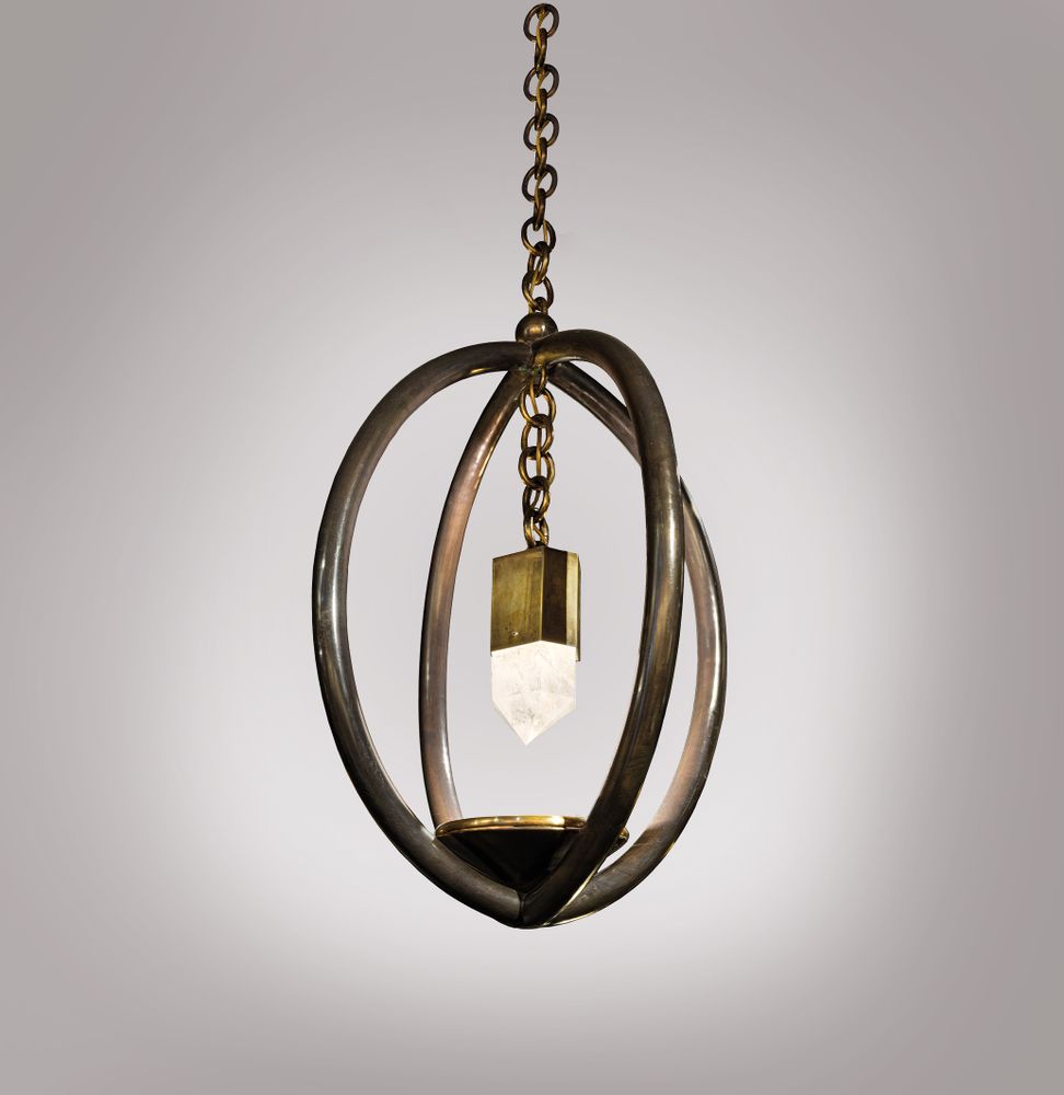 Hanging lights - STONE2 Chandelier - CINABRE GALLERY