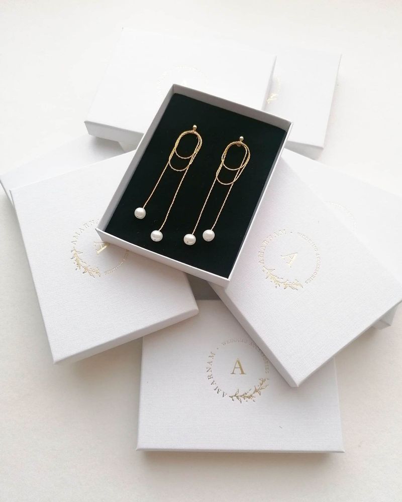 Bijoux - Kamalla - Boucles d'oreilles avec perles naturelles - AMARNAM ACCESSORIES