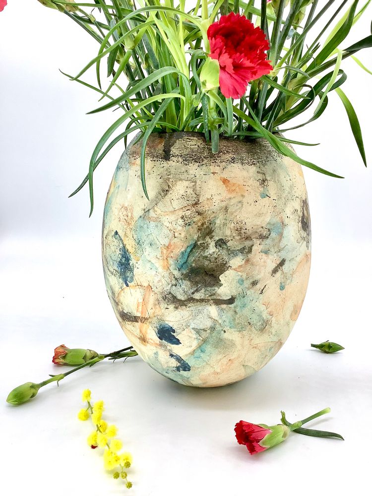 Céramique - Vase Pictural N°6 - ATELIER ELSA DINERSTEIN
