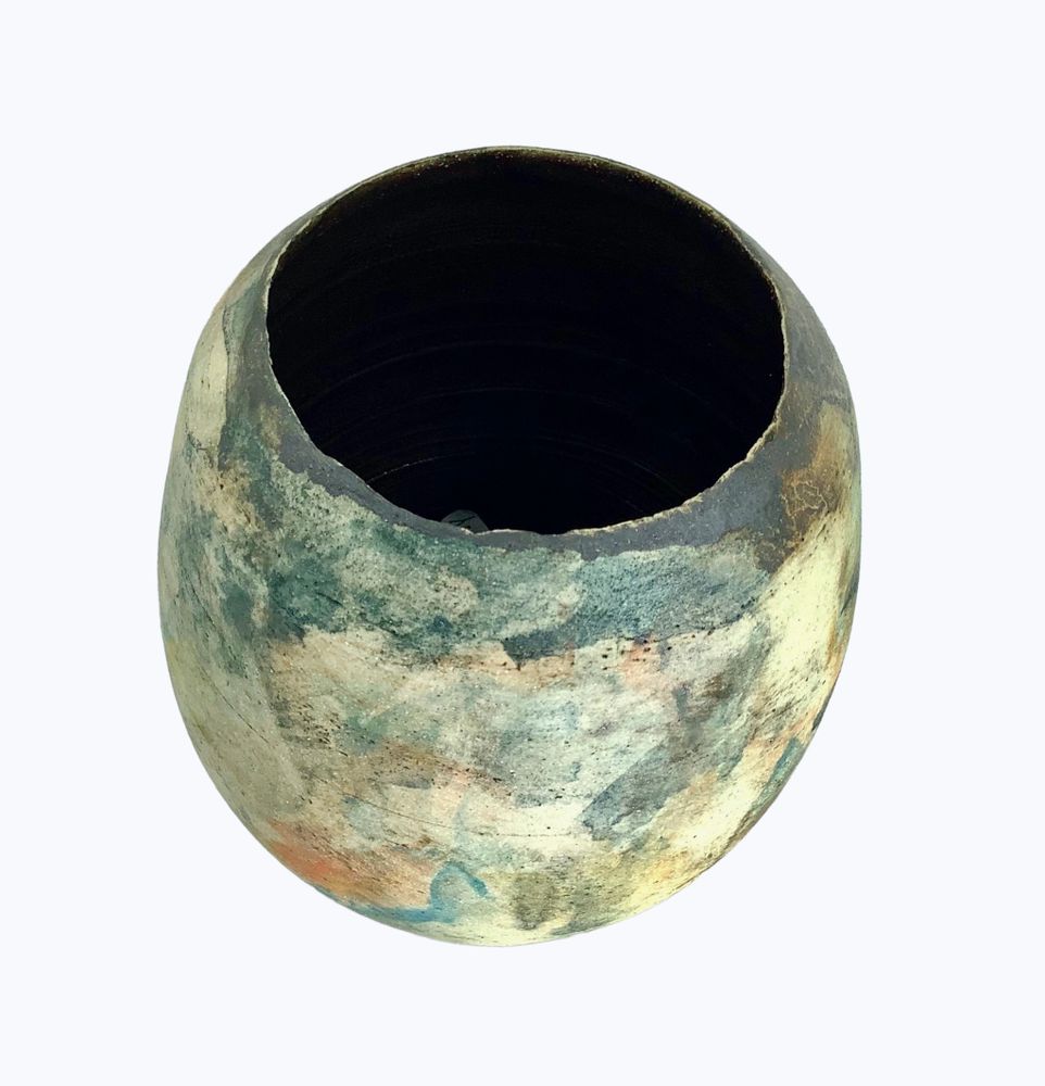 Ceramic - Pictorial stoneware vase No. 10. - ATELIER ELSA DINERSTEIN