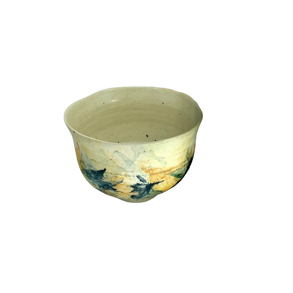 Ceramic - Japanese bowl --- pictorial 11 - ATELIER ELSA DINERSTEIN