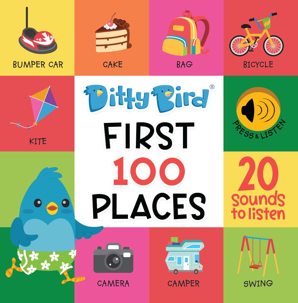 Kids accessories - Ditty Bird First 100 Places Sound book - DITTY BIRD