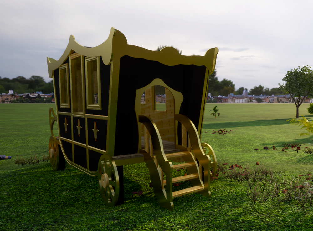 Gazébos, belvédères et pavillons de jardin - Carrosse Enfant - SARL JARDIN BOHEME