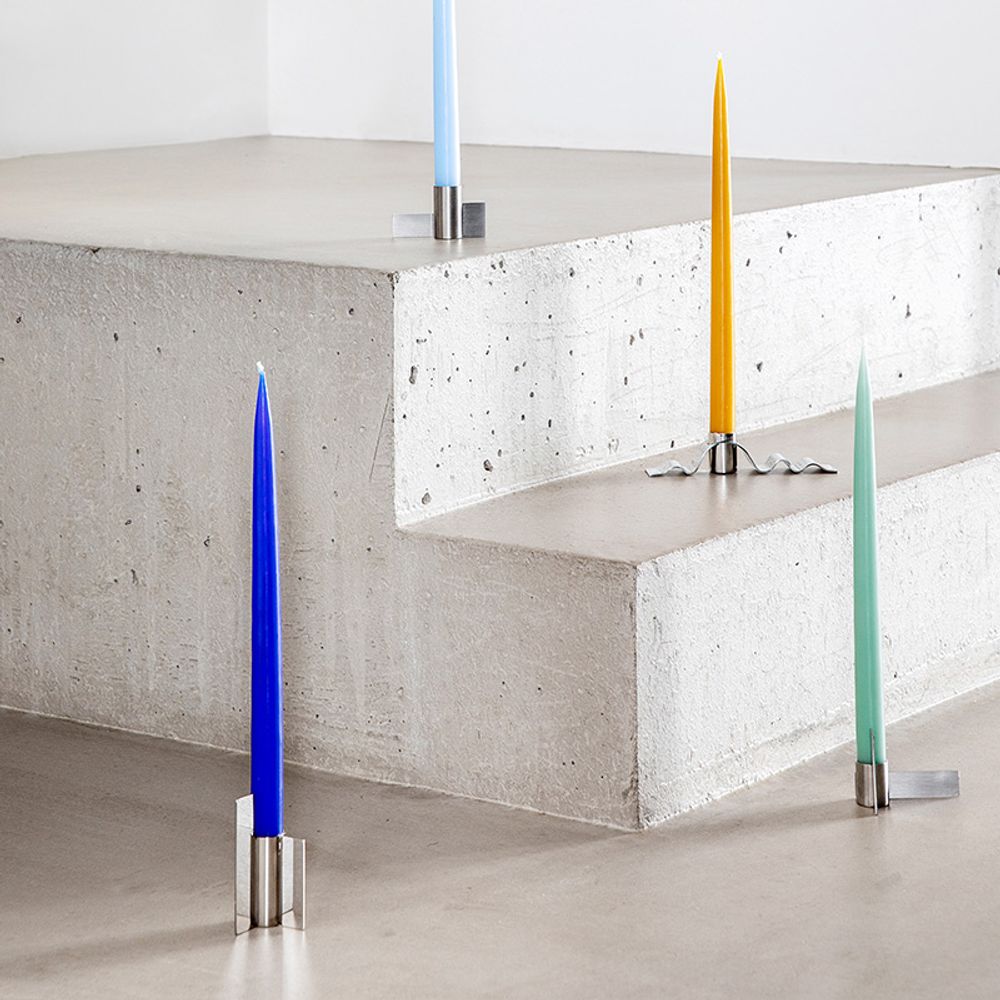 Objets design - Chandelier Icone 02, acier brossé - STENCES
