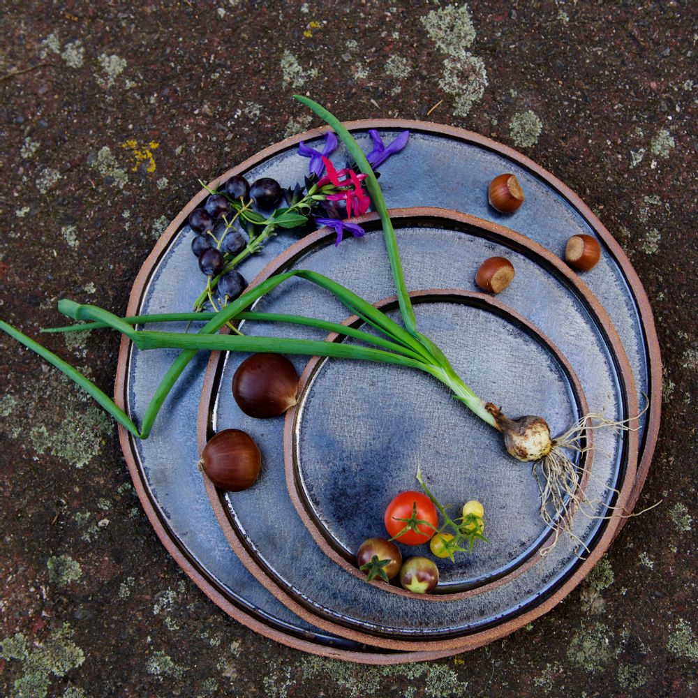 Assiettes au quotidien - Assiette Reflet de lune - ANNE KRIEG, CERAMISTE