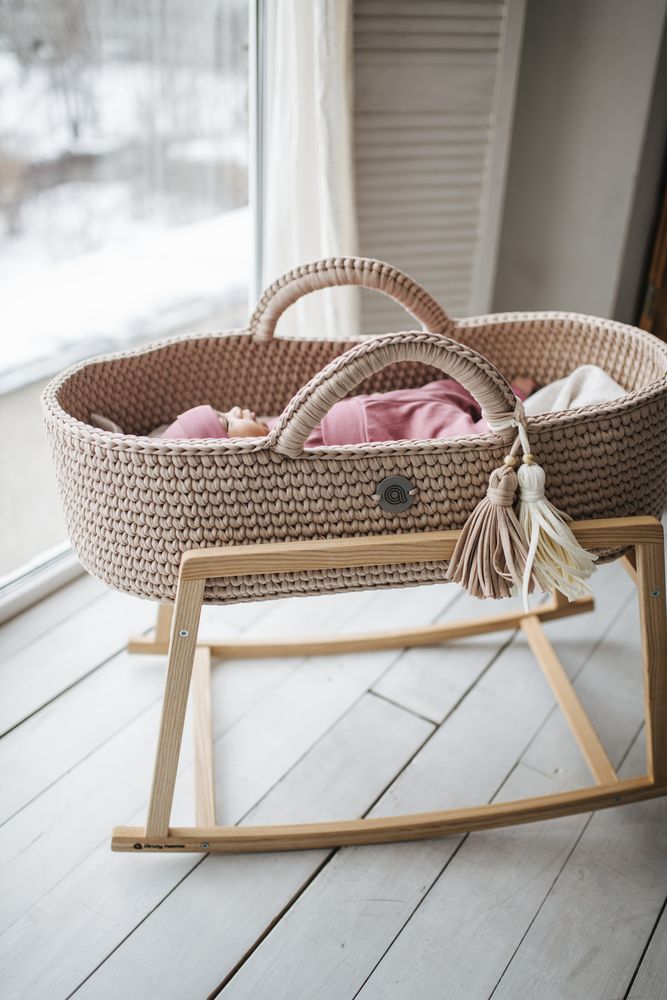 Baby furniture - Baby Moses basket with rocker stand - ANZY HOME