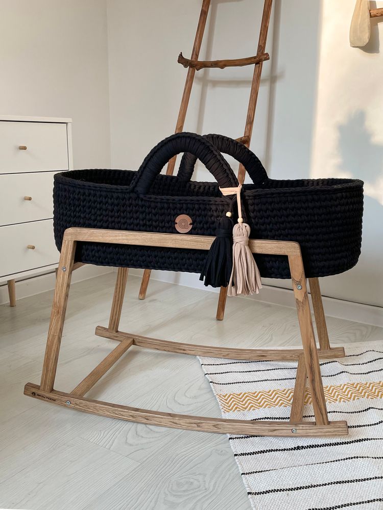 Baby furniture - Baby Moses basket with rocker stand - ANZY HOME