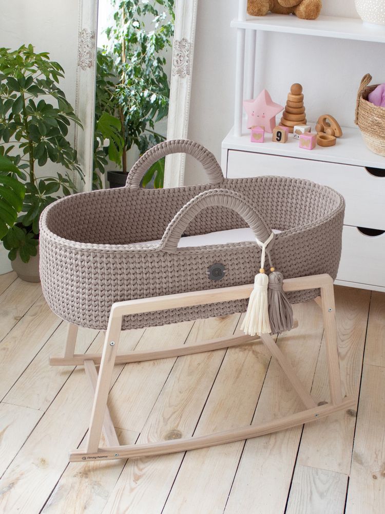Baby furniture - Baby Moses basket with rocker stand - ANZY HOME