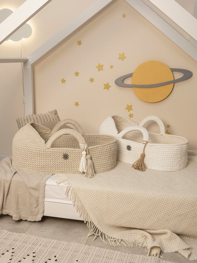Baby furniture - Moses basket with round hood and rocking stand - ANZY HOME