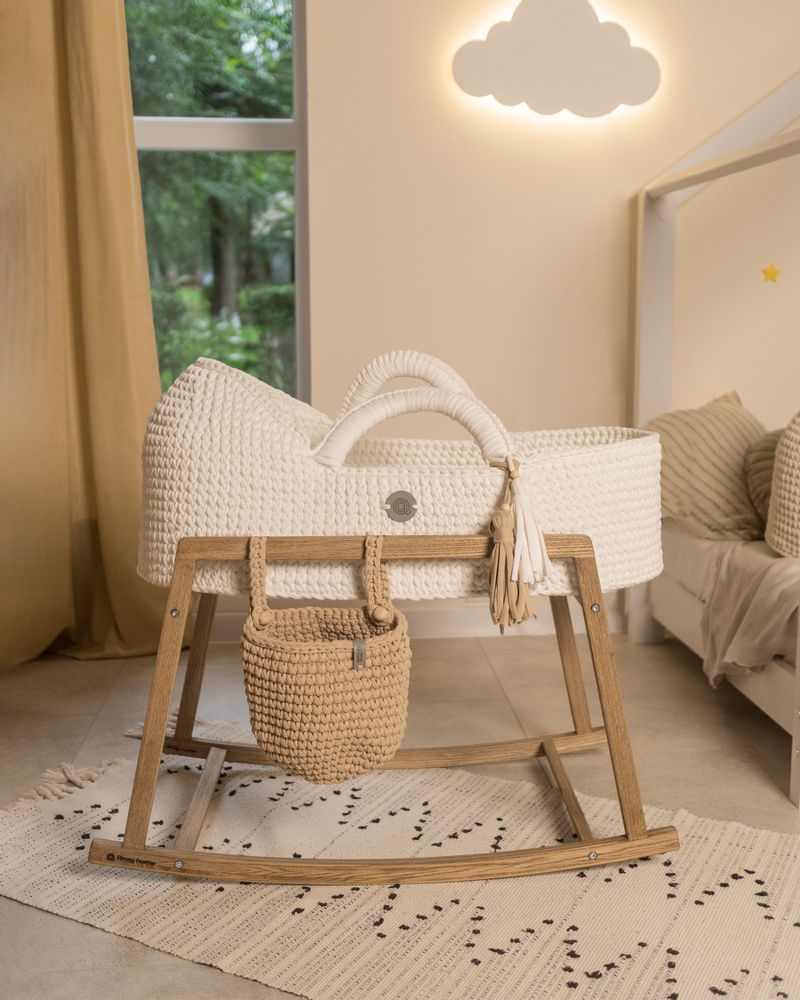 Baby furniture - Moses basket with round hood and rocking stand - ANZY HOME