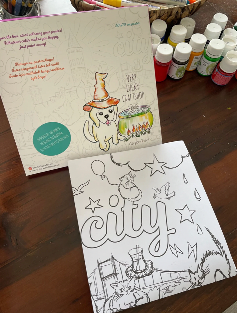 Stationery - Color for Happiness Poster - VERY LUCKY CRAFTSHOP