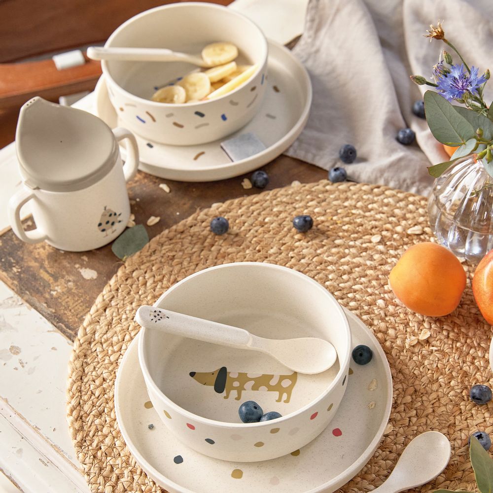 Repas pour enfant - LÄSSIG Coffret repas & Tasse d´apprentissage & Lot de 4 cuillères Little Mateys / - LASSIG GMBH