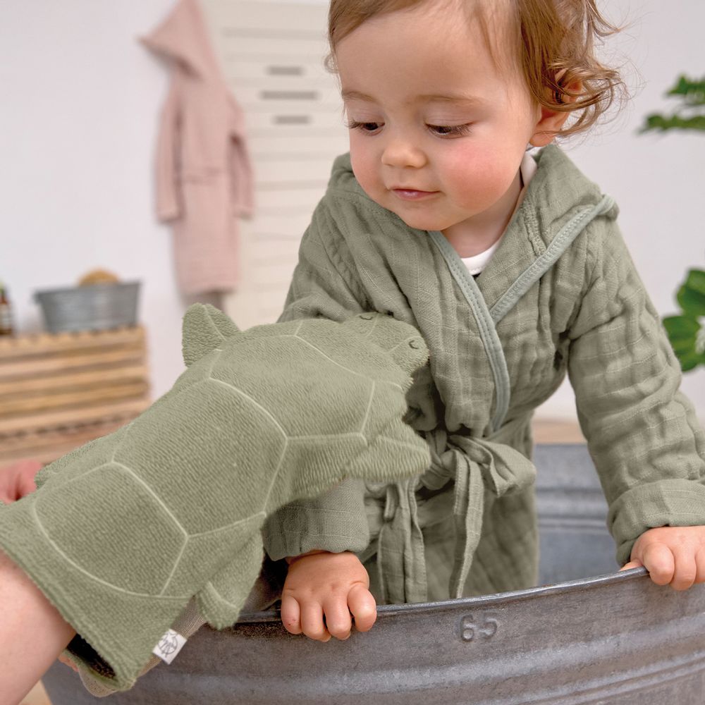 Children's bathtime - LÄSSIG  Play Wash Glove GOTS Turtle, Octopus, Whale & Shark - LASSIG GMBH