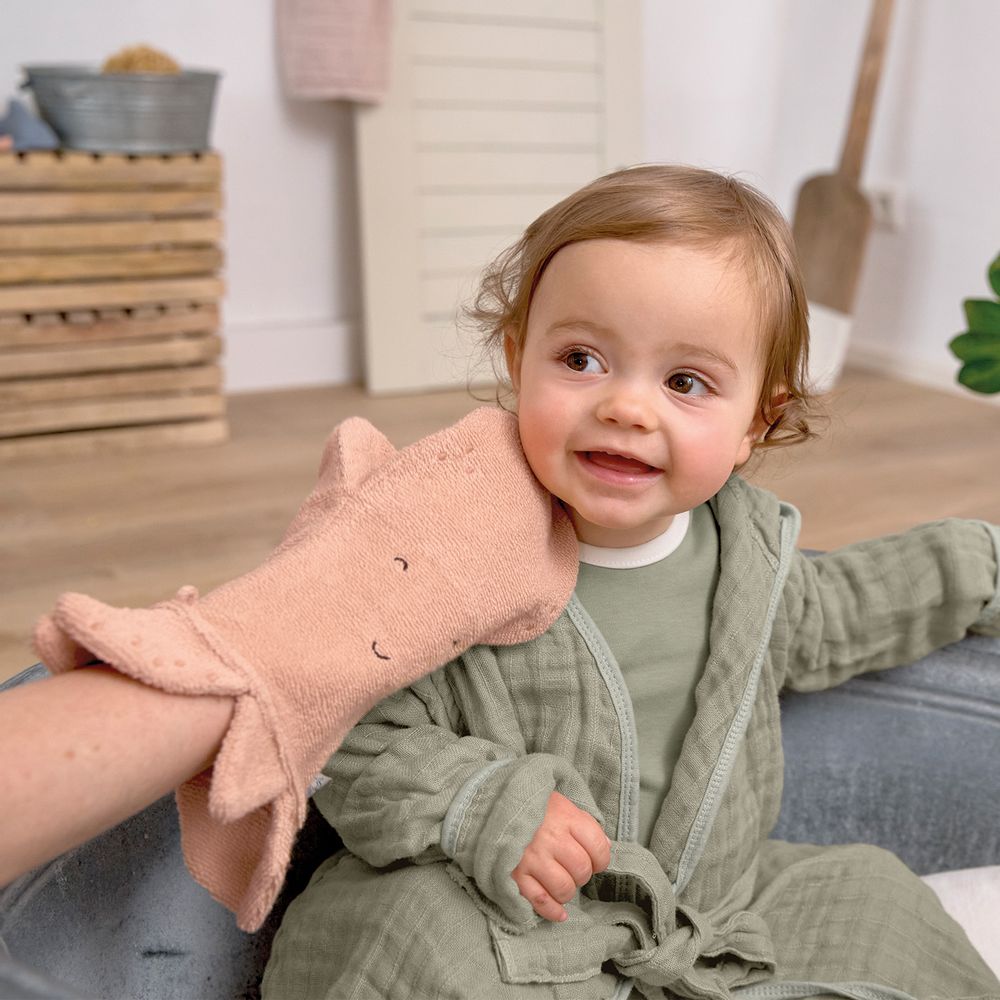 Children's bathtime - LÄSSIG  Play Wash Glove GOTS Turtle, Octopus, Whale & Shark - LASSIG GMBH
