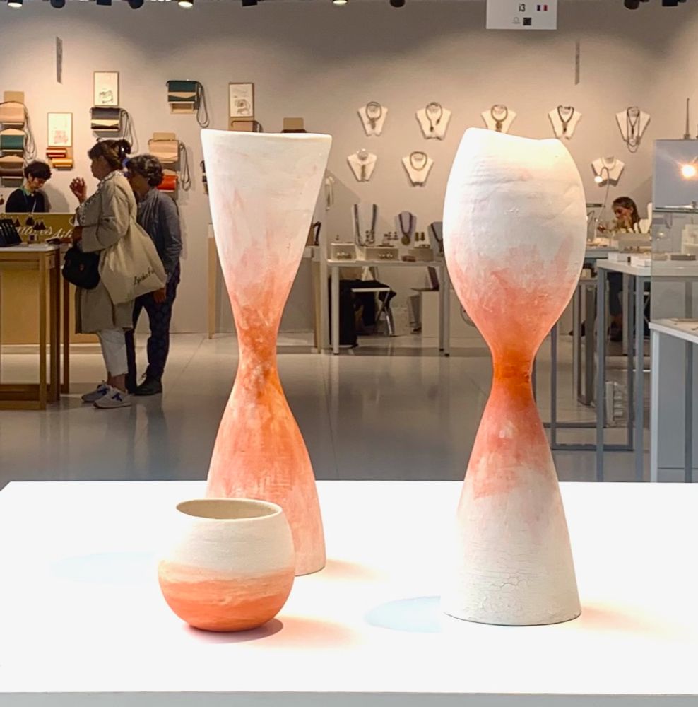 Céramique - Figure Libre, trio orange - ATELIER ELSA DINERSTEIN