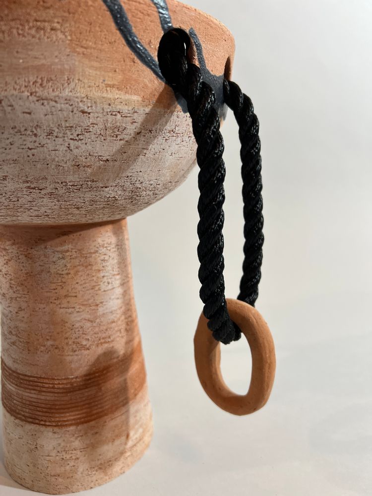Céramique - Coupe à pied anses cordes - LISA MAÏOFISS