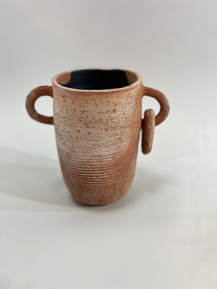 Ceramic - Decorative vase with handles - LISA MAÏOFISS