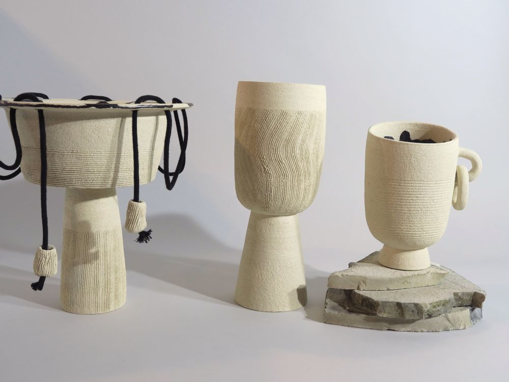 Céramique - Coupe à pied à cordages - LISA MAÏOFISS