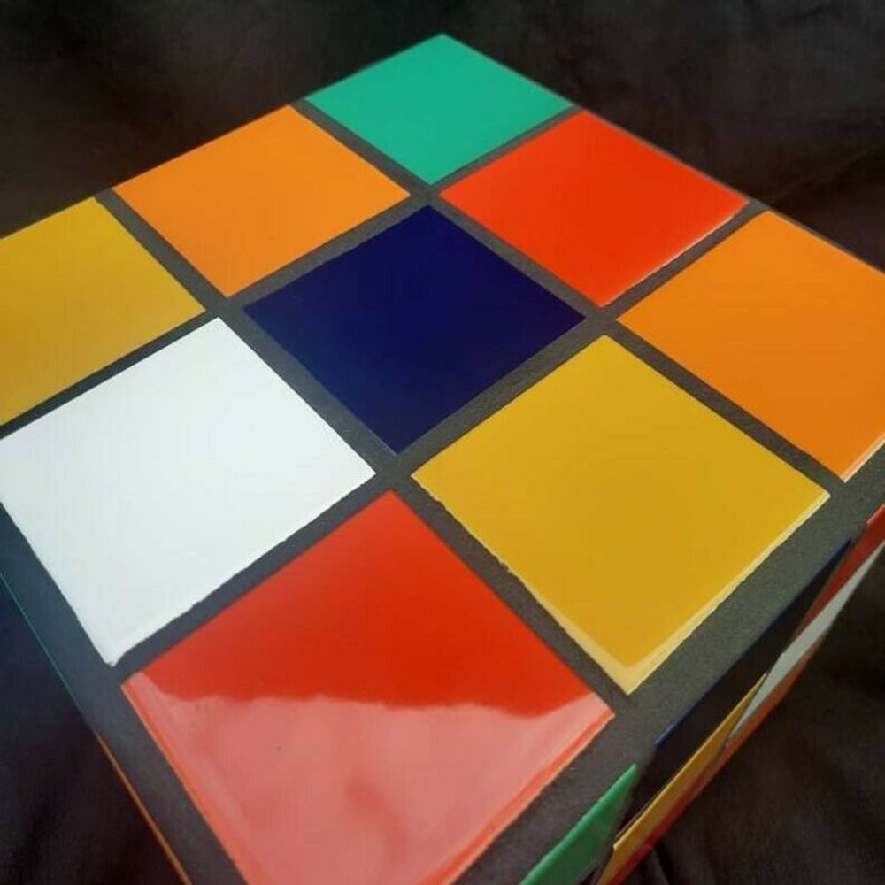Objets de décoration - Petit cube mutlicolor - L'ATELIER DES CREATEURS