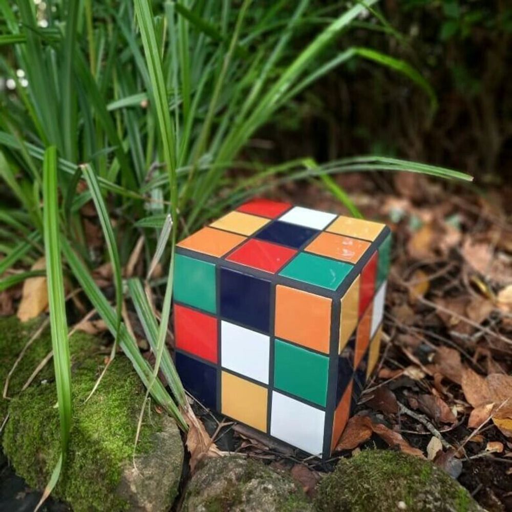 Objets de décoration - Petit cube mutlicolor - L'ATELIER DES CREATEURS