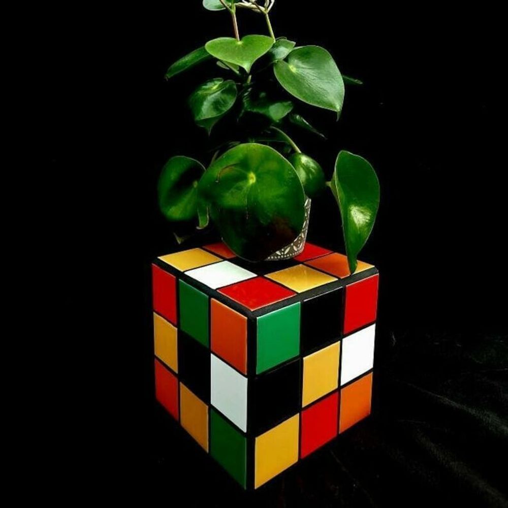 Objets de décoration - Petit cube mutlicolor - L'ATELIER DES CREATEURS