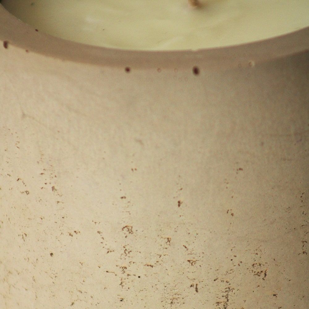 Design objects - Beige concrete scented candle - AKARA