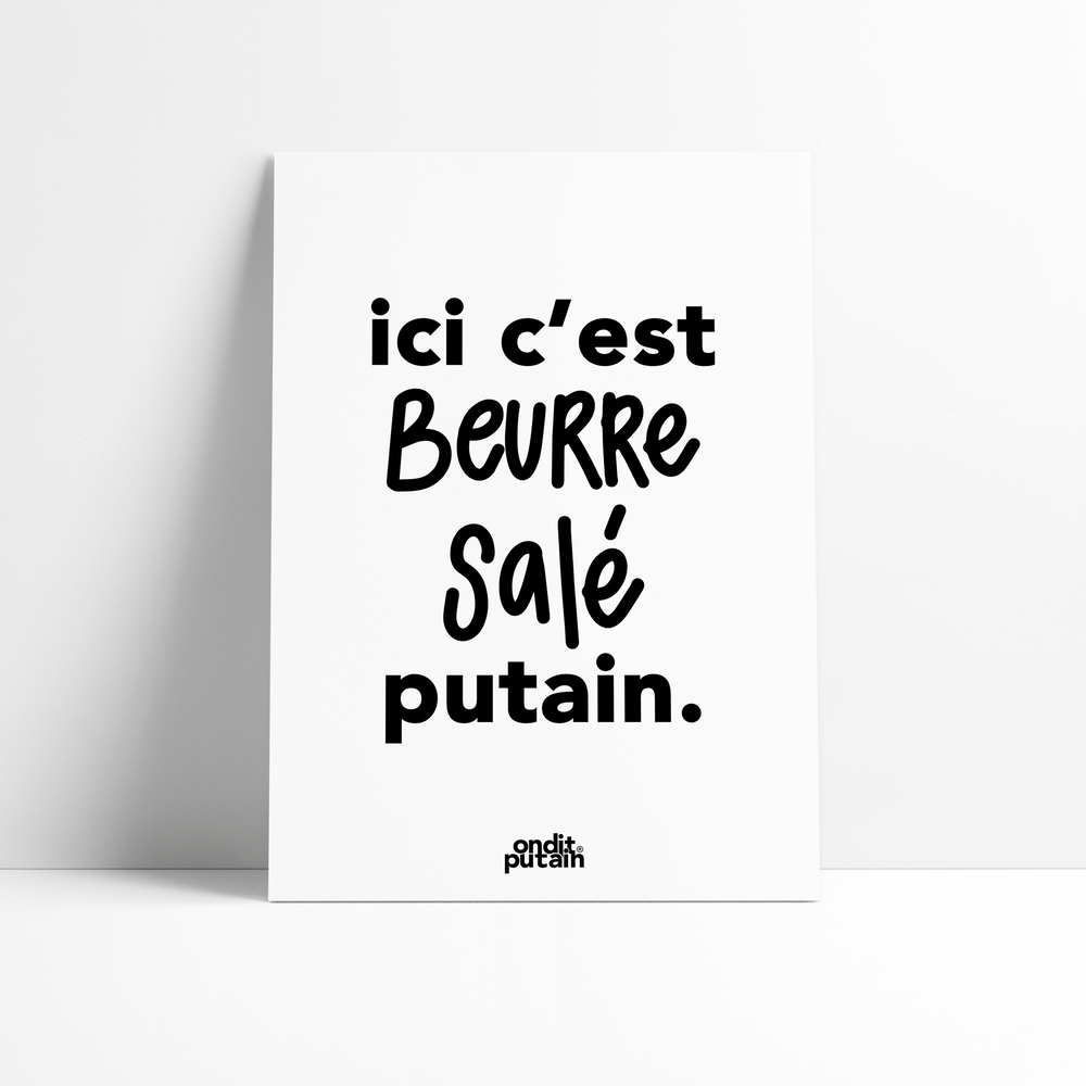 Poster - WE SAY DAMN - THE A4 POSTERS - ONDITPUTAIN