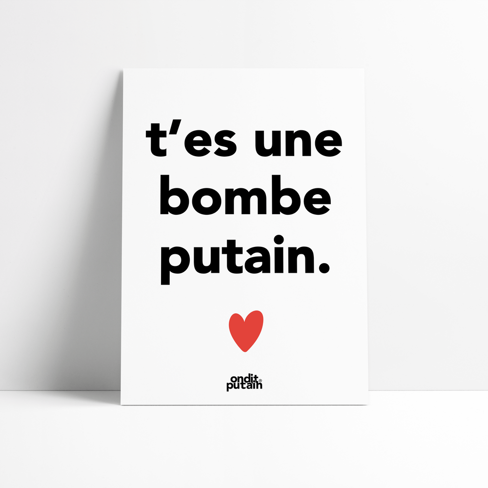 Poster - WE SAY DAMN - THE A4 POSTERS - ONDITPUTAIN