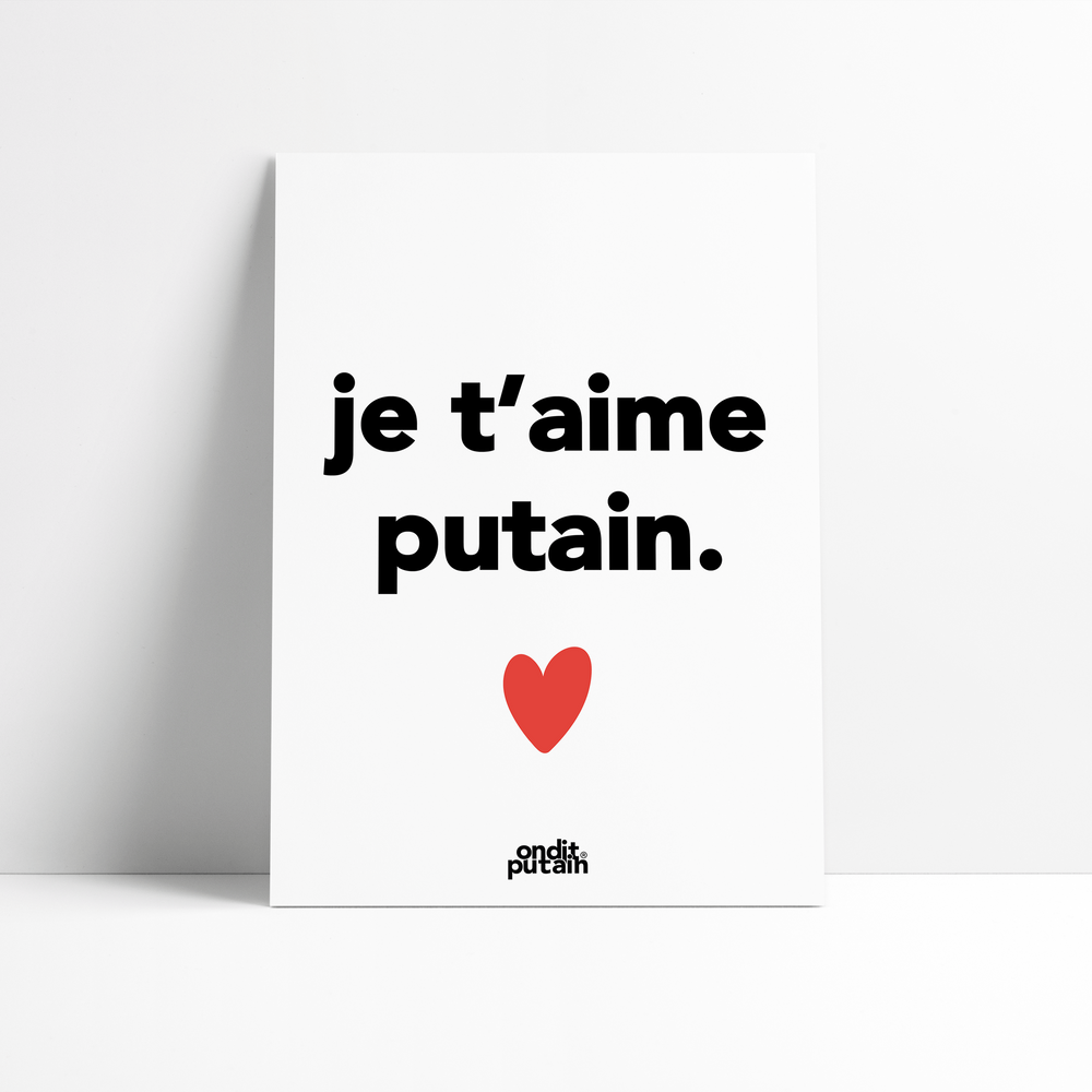 Poster - WE SAY DAMN - THE A4 POSTERS - ONDITPUTAIN