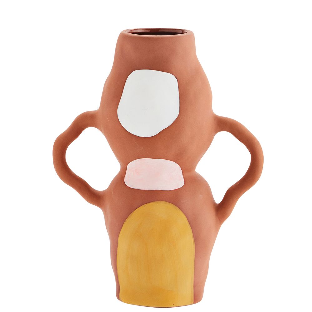 Vases - Vase en terre cuite peint à la main - MADAM STOLTZ