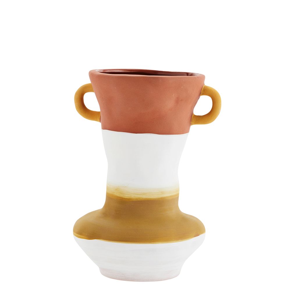 Vases - Vase en terre cuite peint à la main - MADAM STOLTZ
