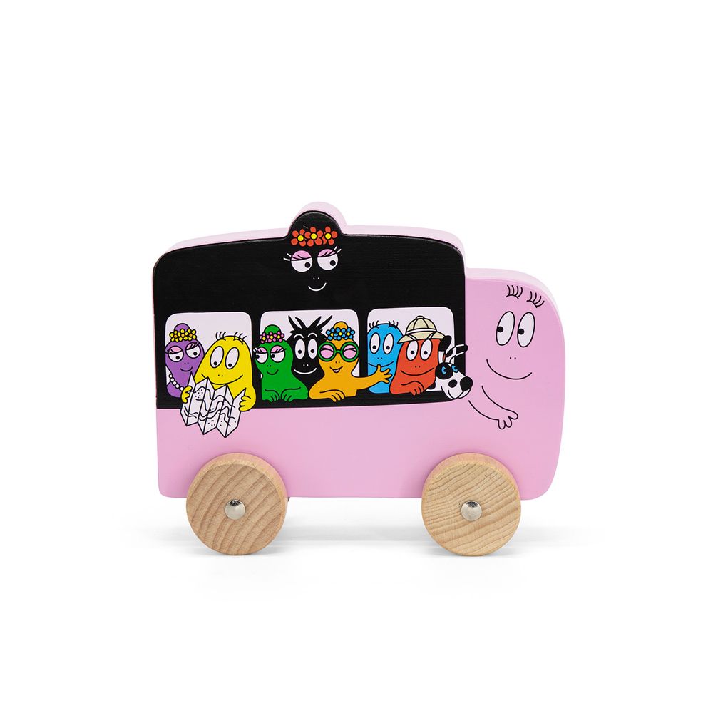 Toys - Barbapapa Wooden Car - MEKKGROUP