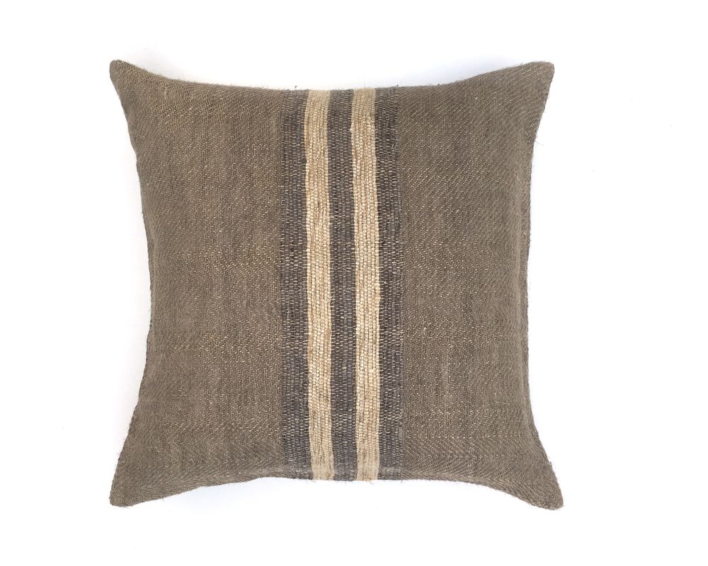 Coussins - Coussin Puck en lin et soie - ML FABRICS