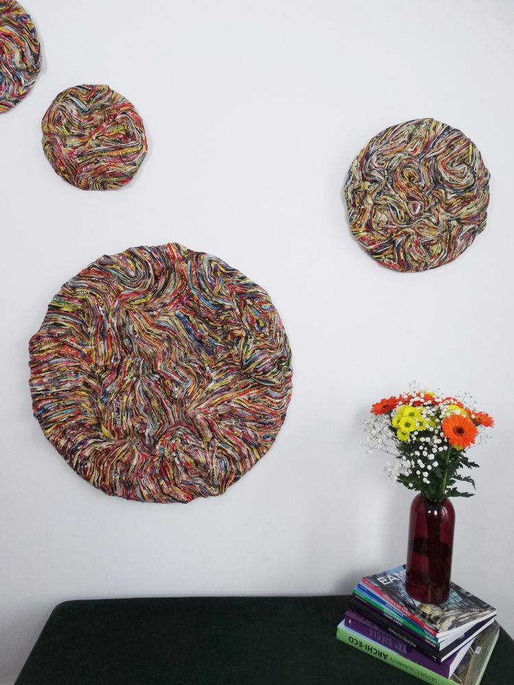 Unique pieces - Sculpture recycled paper FLOW - HELENE SIELLEZ