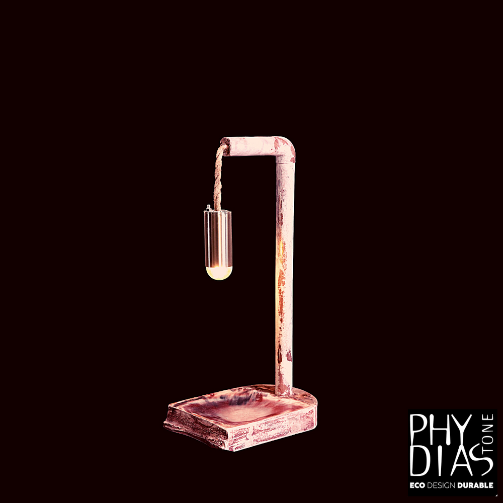 Pièces uniques - Luminaire PENSEE en Pierre Ecologique - PHYDIASTONE