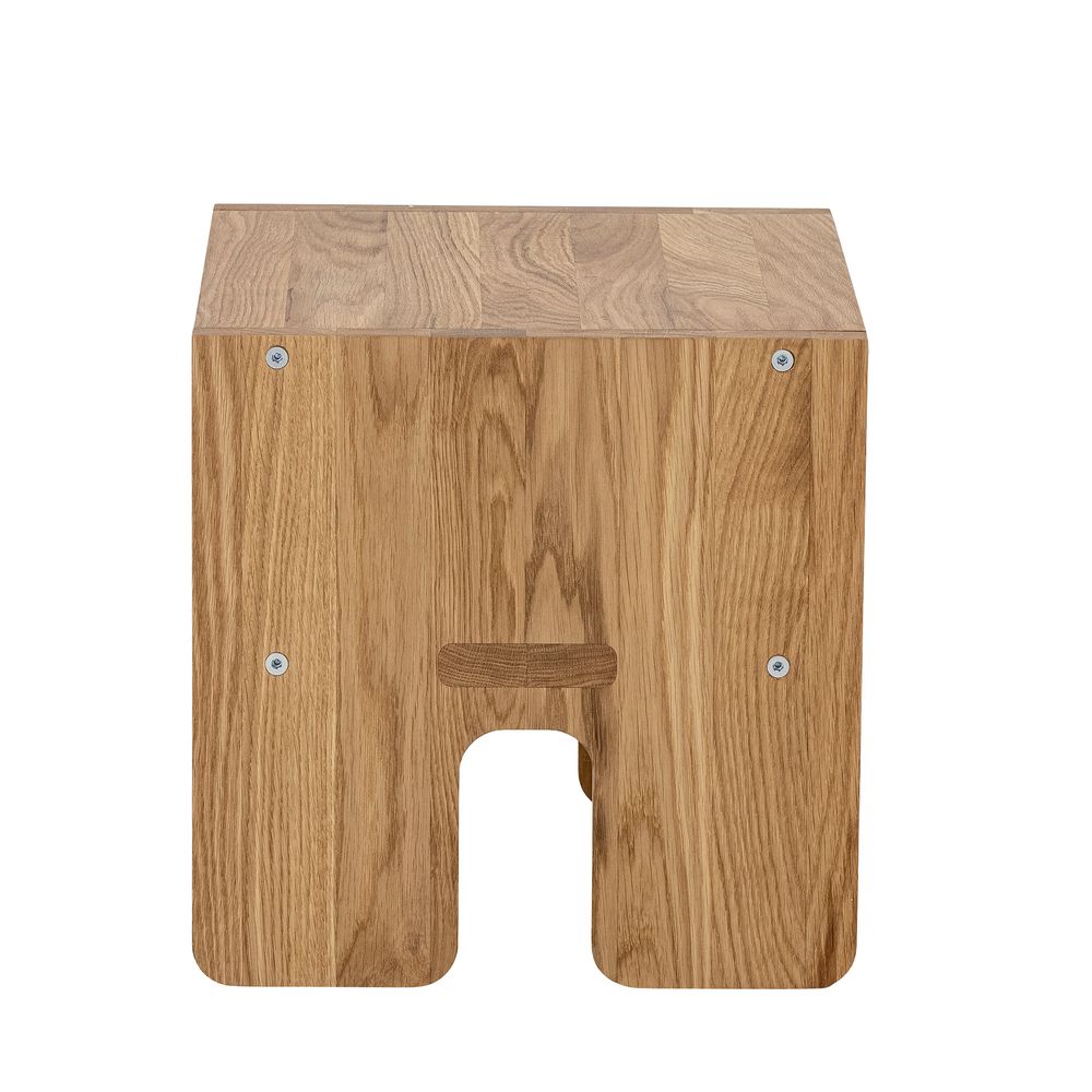 Children's tables and chairs - Bas Stool, Brown, Oak - BLOOMINGVILLE MINI