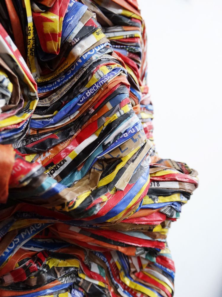 Unique pieces - Sculpture recycled paper INSTANT - HELENE SIELLEZ
