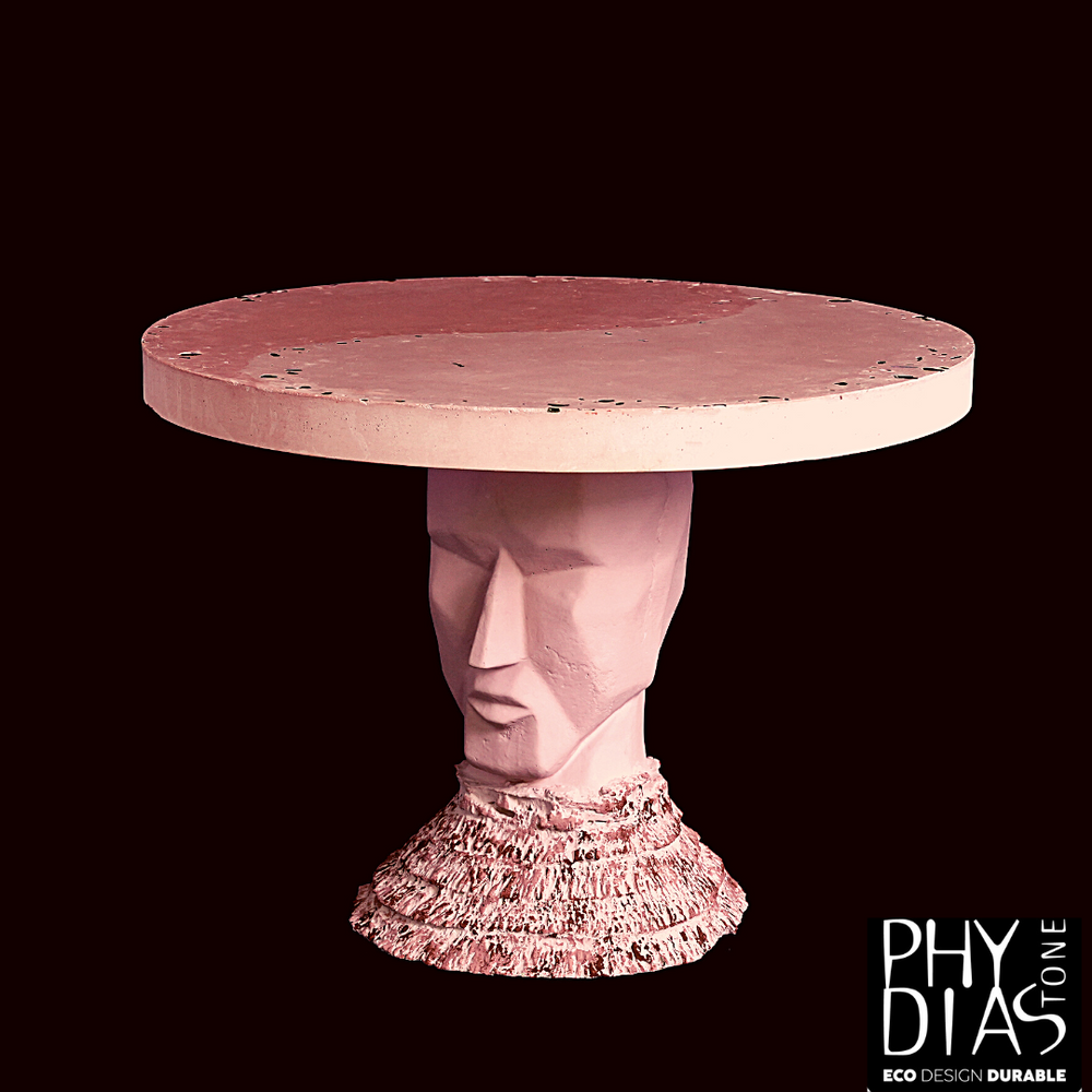 Tables pour hôtels - L'homme Libre, Table basse en pierre écologique - PHYDIASTONE