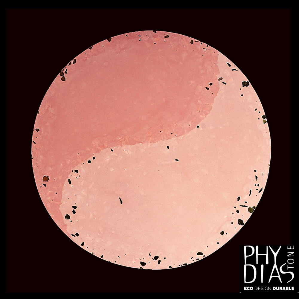 Tables pour hôtels - L'homme Libre, Table basse en pierre écologique - PHYDIASTONE