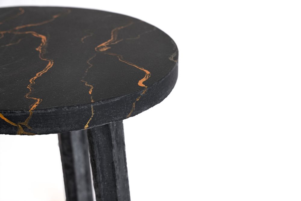 Tabourets pour collectivités - Table d'appoint ONYX en pierre écologique - PHYDIASTONE