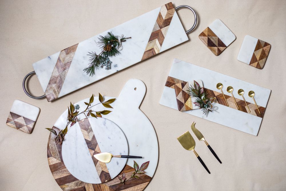 Meubles de cuisines - Planches en marbre et bois - BE HOME