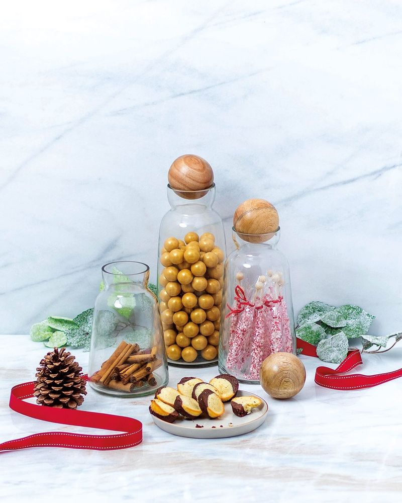 Carafes - Carafes en verre avec bouchon en bois de manguier - BE HOME