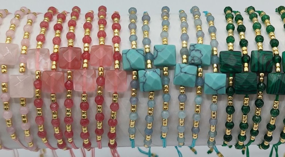 Bijoux - Collection de Tubes de Bracelets en Pierre Miyuki + pierres naturelles - NUSA DUA BIJOUX